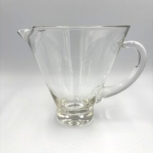 Vintage 1970's Clear‎ Glass Martini Pitcher